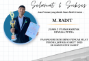 M. Radit, Siswa MAN 1 Garut Raih Juara 2 Rampak Pencak Silat di Ajang Pesona Jawara Garut